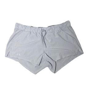 Under Armour Woman’s Heat Gear Draw String Shorts Gray SIZE L